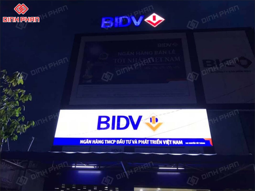 bảng hiệu bạt 3M BIDV