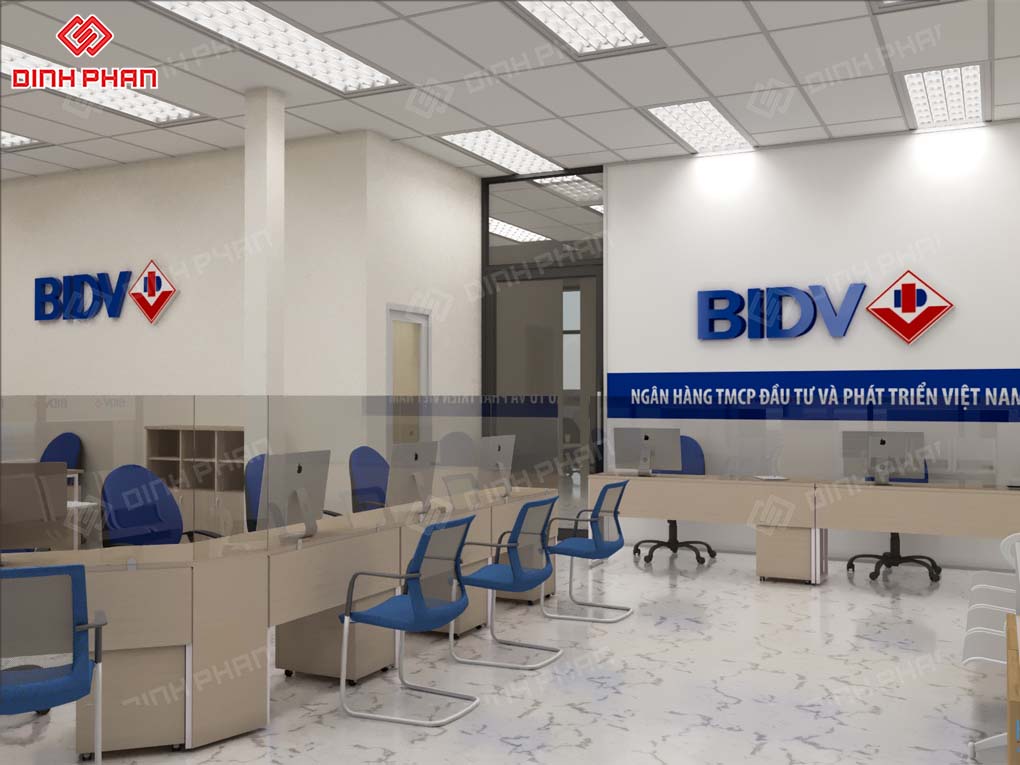 Bảng hiệu ngân hàng BIDV
