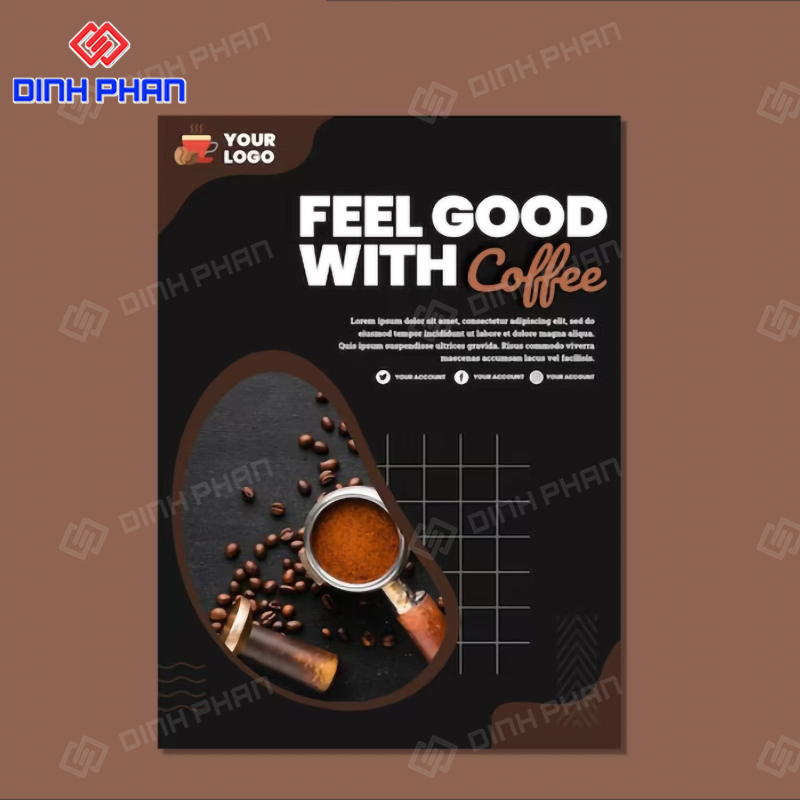Poster quảng cáo cà phê