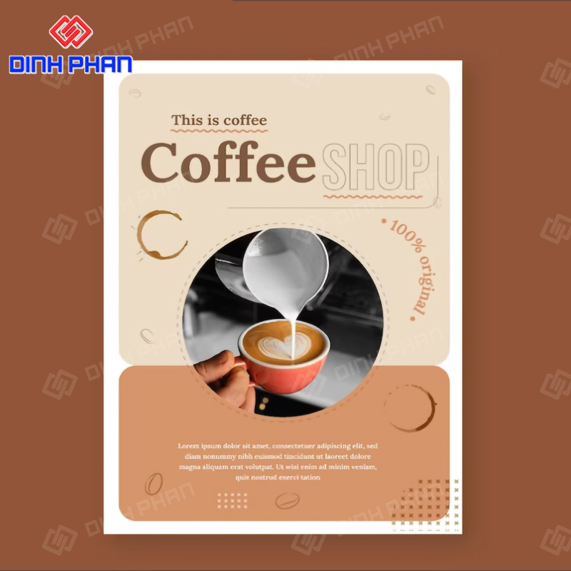 Poster quảng cáo cà phê