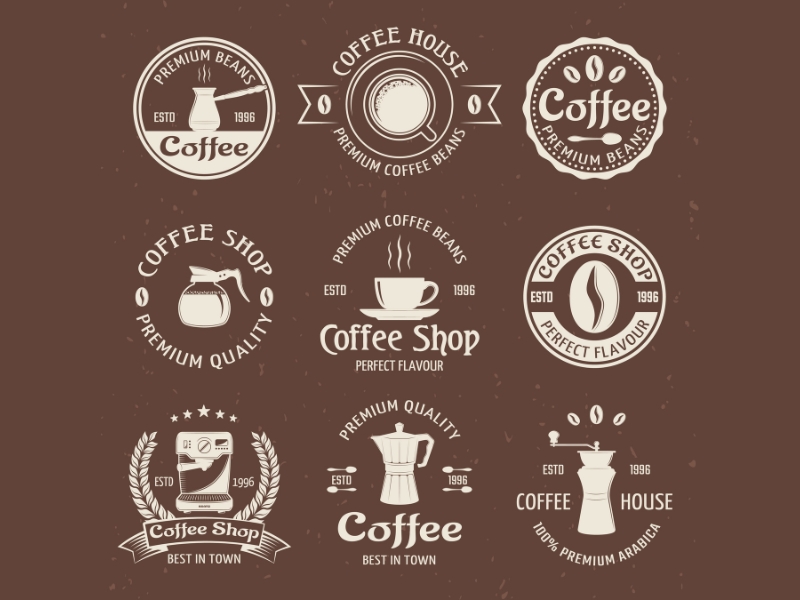 30+ Mẫu Logo Cafe Vector