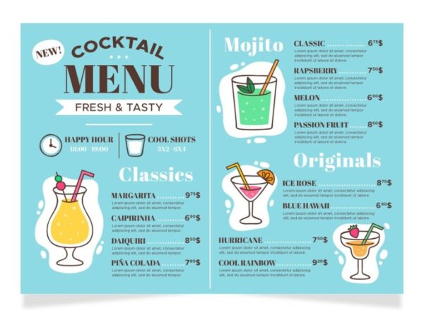 Tải 10+ Mẫu Vector Menu Đẹp, Link GG Drive