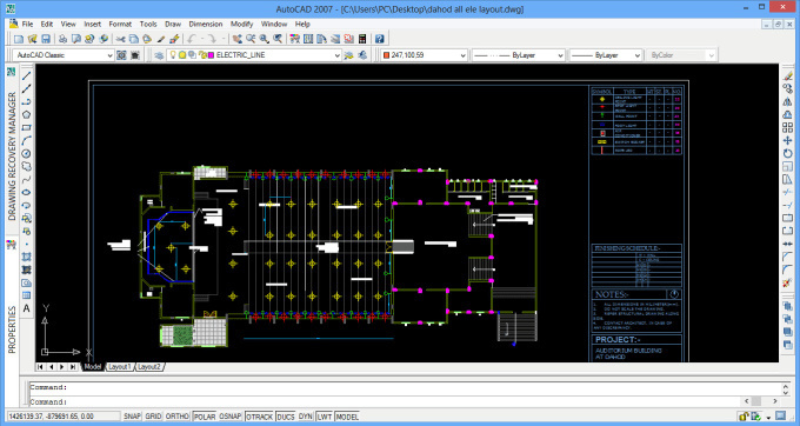 Giao Diện Phần Mềm AutoCAD 2007