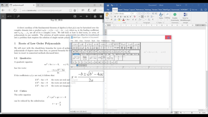 Tính Năng Vượt Trội Của MathType 6.9