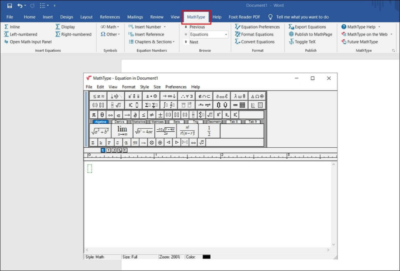 Tải MathType 6.9 Miễn Phí