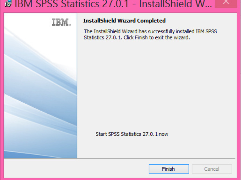 Hoàn thành quá trình cài đặt SPSS