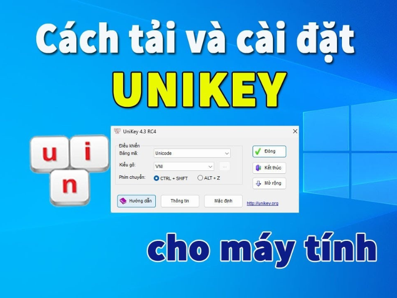 Tải và cài đặt Unikey 4.3