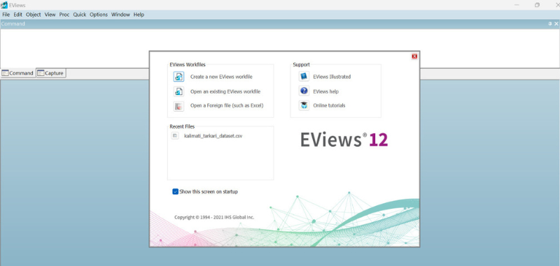 Phần mềm EViews 12