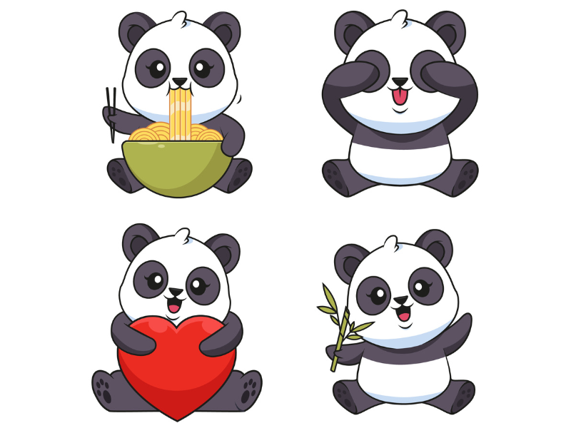 File Gấu Trúc Vector Cute