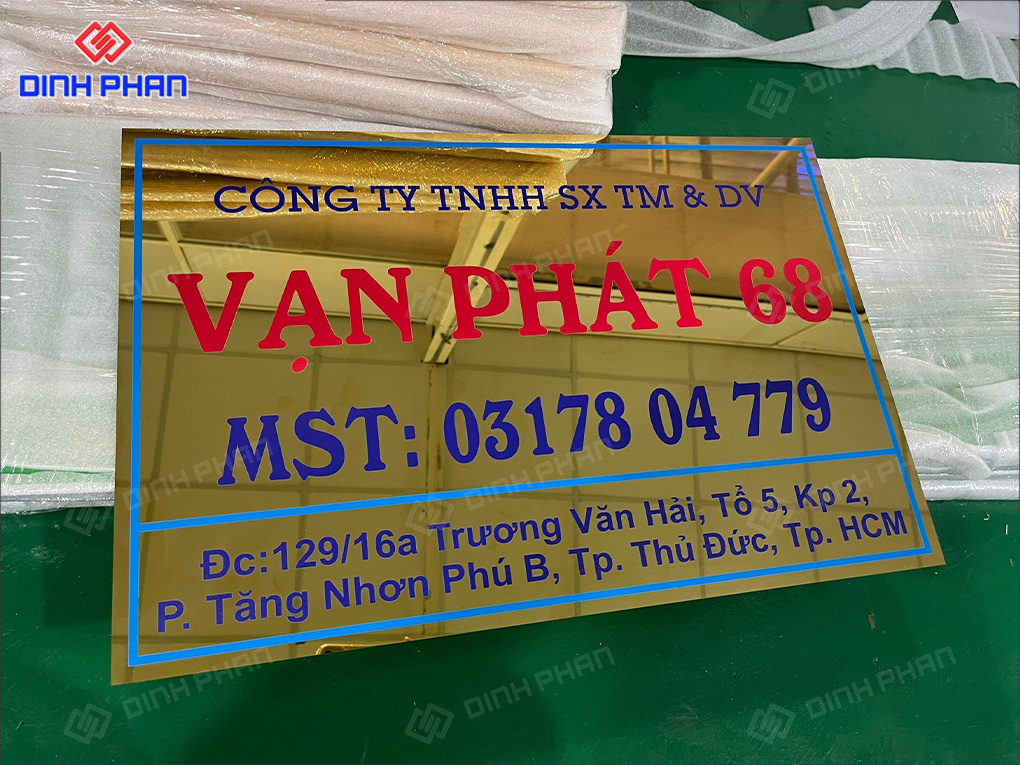 in UV mica biển số nhà