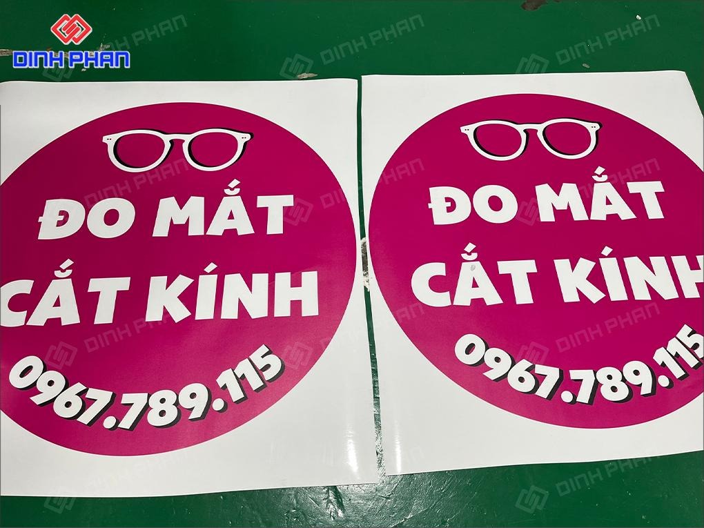 in UV decal phẳng lấy liền