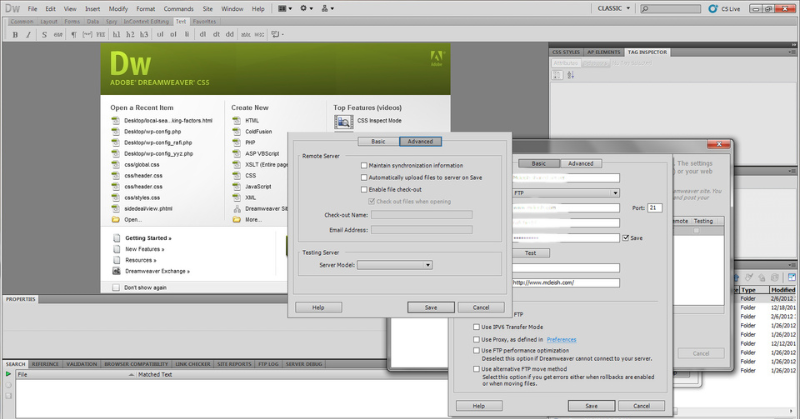 Tính Năng Của Adobe Dreamweaver CS5