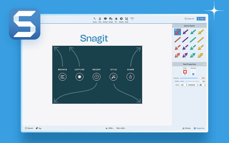 Tính năng nổi bật của Snagit 2023