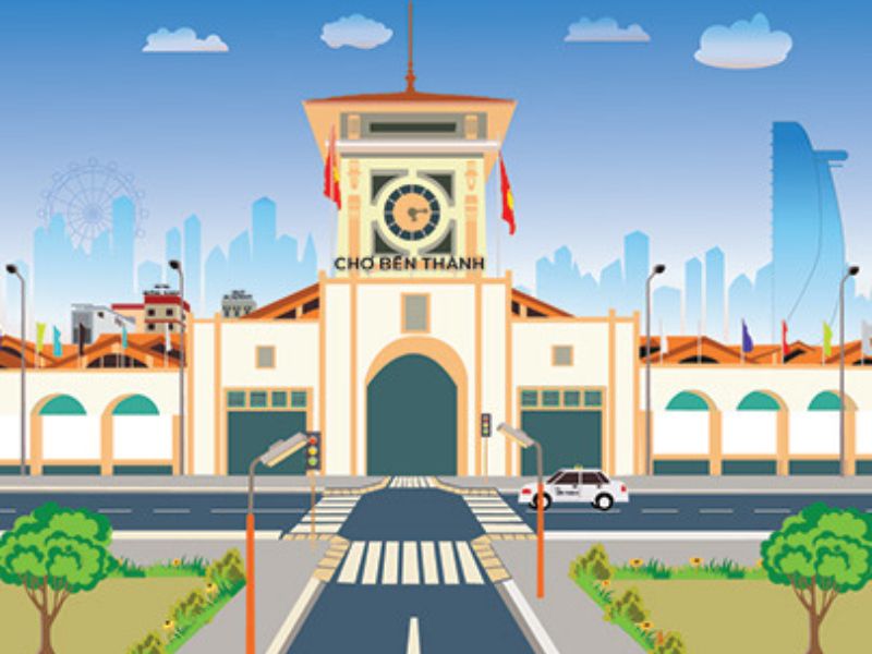 Download 10+ Mẫu Chợ Bến Thành Vector Đẹp - Link GG Drive