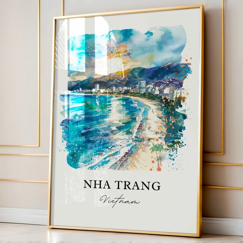 Tranh tráng gương phong cảnh Nha Trang treo tường 18 Tranh tráng gương phong cảnh Nha Trang