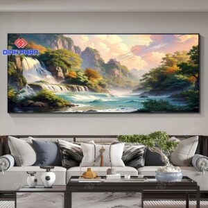 Tranh decor phong cảnh đẹp, tinh tế cho không gian sống 9 tranh decor phong canh dep 1