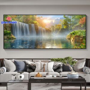 Tranh decor phong cảnh đẹp, tinh tế cho không gian sống 8 tranh decor phong canh dep 2