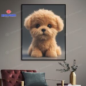 Tranh tráng gương thú cưng đẹp, sắc nét theo yêu cầu 8 tranh trang guong thu cung 2