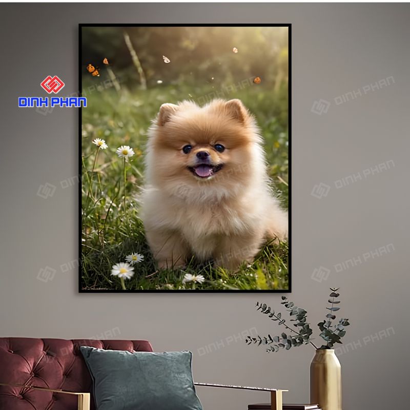 Tranh tráng gương thú cưng đẹp, sắc nét theo yêu cầu 12 tranh trang guong thu cung
