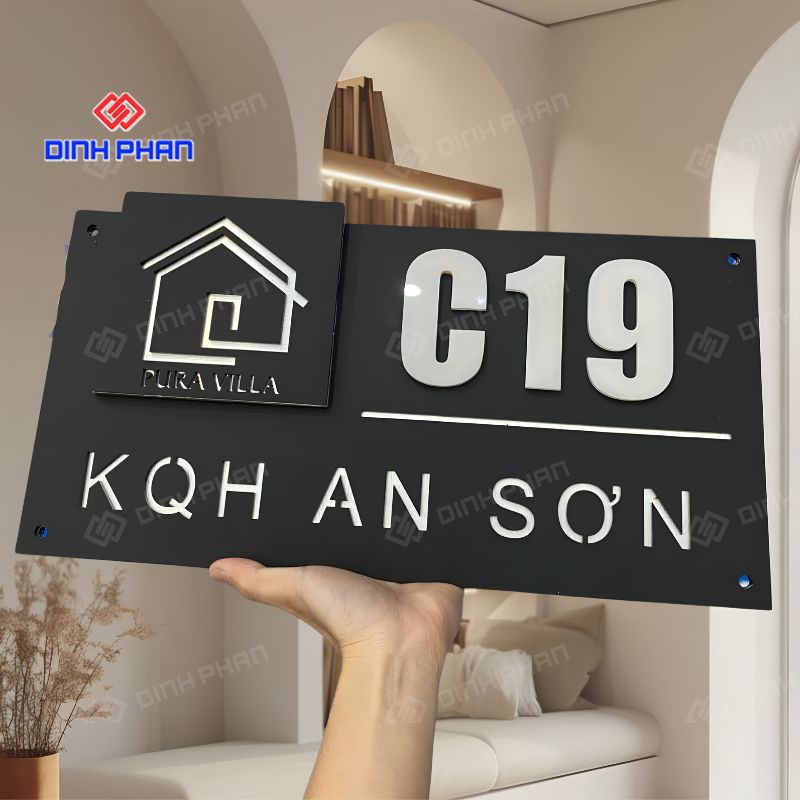 Bảng biển số địa chỉ nhà cao cấp đẹp, rõ nét cho mặt tiền 14 bang bien so dia chi nha cao cap 3