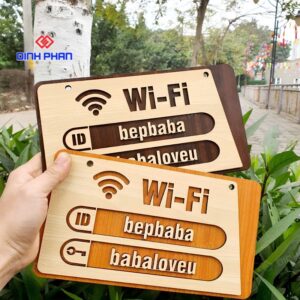 Bảng ghi thông tin wifi đẹp, rõ ràng và chuyên nghiệp cho không gian kinh doanh 12 bang ghi thong tin wifi 1