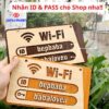Bảng ghi thông tin wifi đẹp, rõ ràng và chuyên nghiệp cho không gian kinh doanh