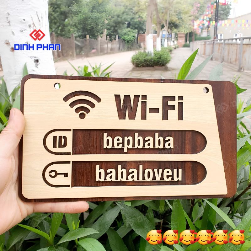 Bảng ghi thông tin wifi đẹp, rõ ràng và chuyên nghiệp cho không gian kinh doanh 17 bang ghi thong tin wifi 3
