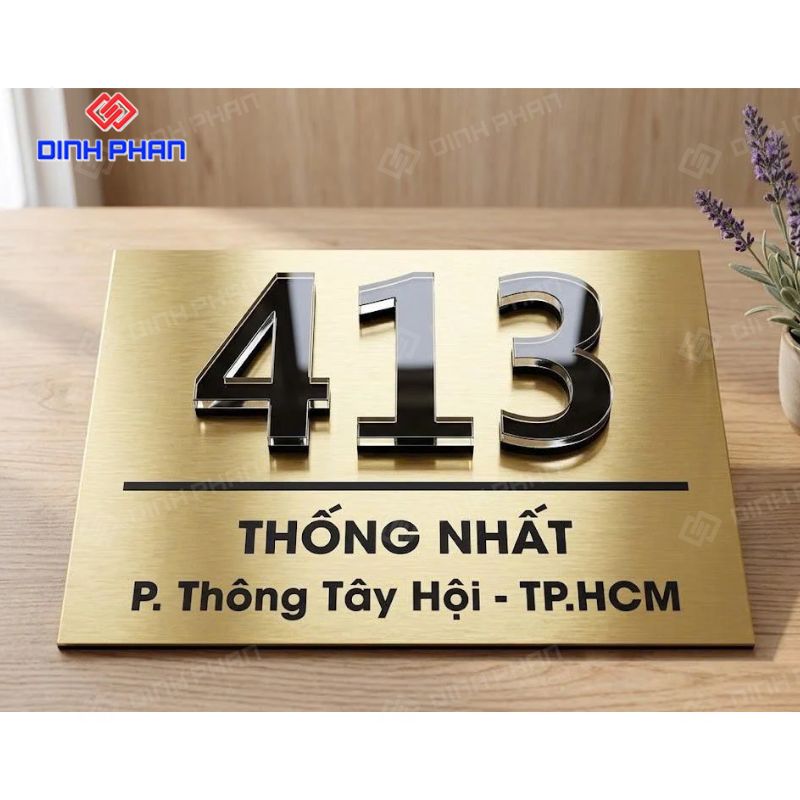 Biển số nhà alu đẹp, bền và hiện đại cho mặt tiền 13 bien so nha alu 1