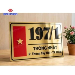 Biển số nhà alu đẹp, bền và hiện đại cho mặt tiền 8 bien so nha alu 2