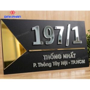 Biển số nhà alu đẹp, bền và hiện đại cho mặt tiền 10 bien so nha alu