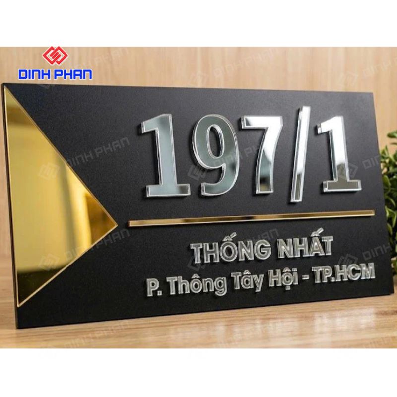 Biển số nhà alu đẹp, bền và hiện đại cho mặt tiền 12 bien so nha alu