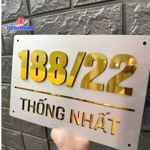 Mẫu biển số nhà đẹp, hiện đại và nổi bật cho mặt tiền 8 mau bien so nha dep 2 1