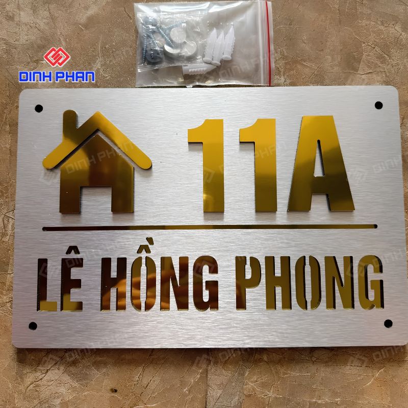 Mẫu biển số nhà đẹp, hiện đại và nổi bật cho mặt tiền 13 mau bien so nha dep 3