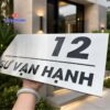 Mẫu biển số nhà đẹp, hiện đại và nổi bật cho mặt tiền