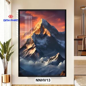 Tranh cảnh núi non đẹp, hùng vĩ cho không gian sống 9 tranh canh nui non 1