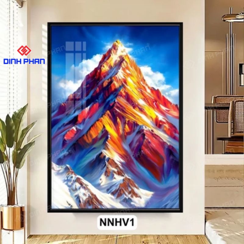 Tranh cảnh núi non đẹp, hùng vĩ cho không gian sống 14 tranh canh nui non 2