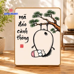 Tranh tráng gương vô tri hài hước đẹp, độc lạ và bắt trend 13 tranh trang guong vo tri hai huoc 1