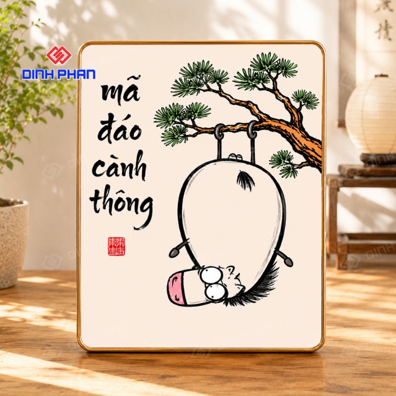 Tranh tráng gương vô tri hài hước đẹp, độc lạ và bắt trend 17 tranh trang guong vo tri hai huoc 1