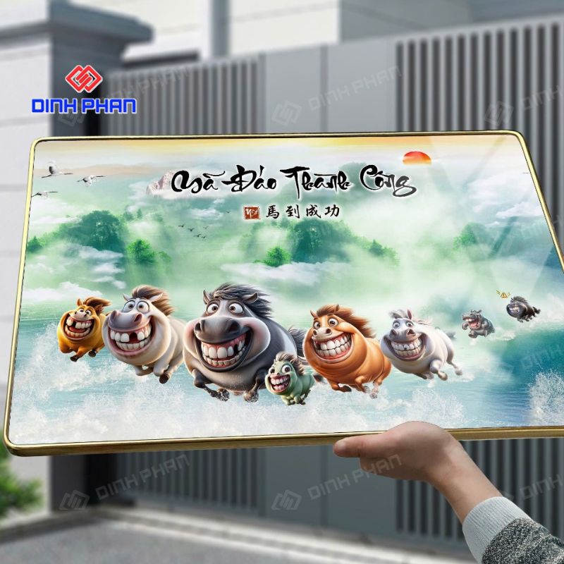 Tranh tráng gương vô tri hài hước đẹp, độc lạ và bắt trend 18 tranh trang guong vo tri hai huoc 2