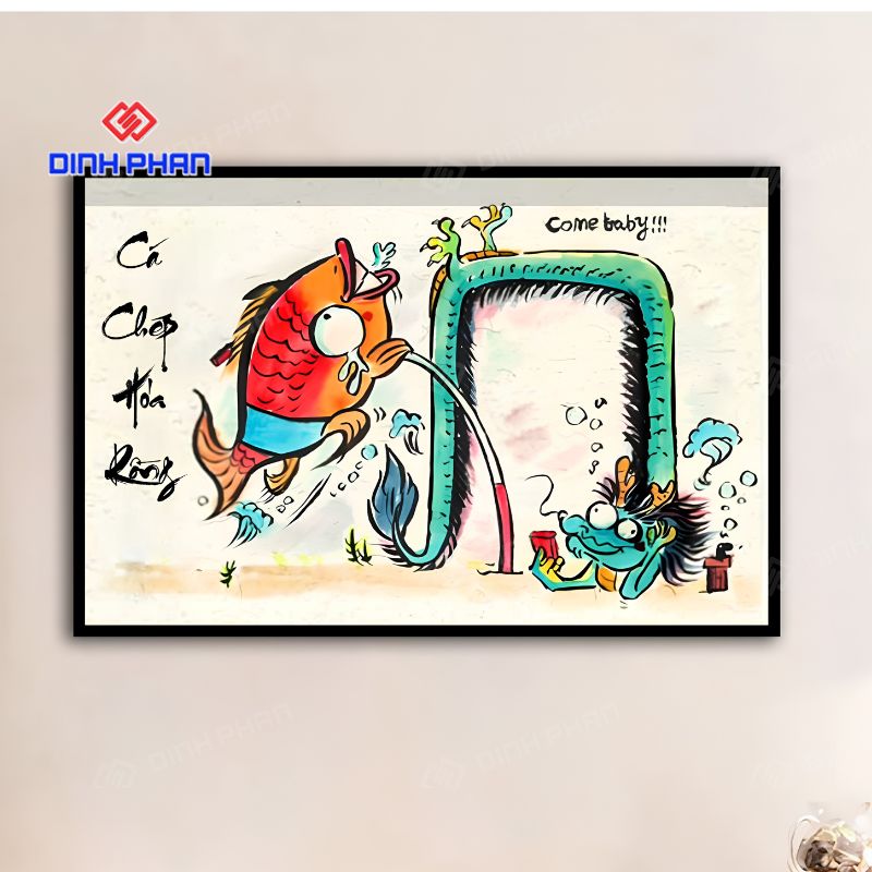 Tranh tráng gương vô tri hài hước đẹp, độc lạ và bắt trend 21 Tranh tráng gương vô tri hài hước