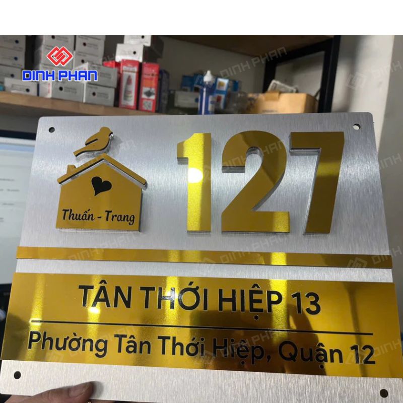 Bảng số nhà cao cấp đẹp, sang trọng, thiết kế theo yêu cầu 3 Bảng số nhà cao cấp đẹp, sang trọng, thiết kế theo yêu cầu