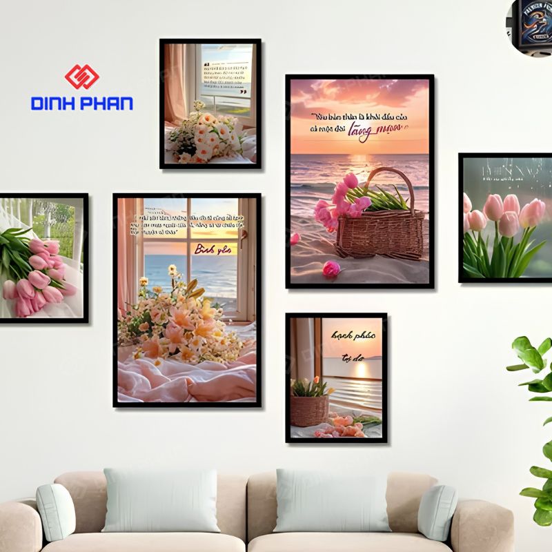 SET 6 tranh dán tường đẹp 16 set 6 tranh dan tuong 2