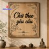 Tranh chữ gỗ theo yêu cầu đẹp, thiết kế riêng cho nhiều không gian
