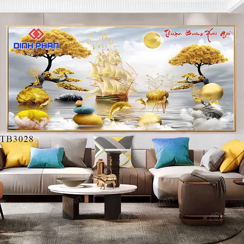 Tranh dán tường Decan đẹp, đa dạng mẫu mã theo yêu cầu 12 tranh dan tuong decan