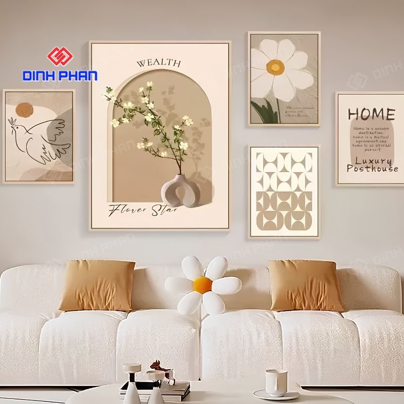 Tranh treo tường tối giản đẹp, hiện đại, dễ phối không gia 2 Tranh treo tường tối giản đẹp, hiện đại, dễ phối không gia