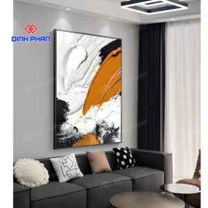 Tranh trừu tượng phong cách hiện đại đẹp, tạo điểm nhấn cho không gia 7 tranh truu tuong phong cach hien dai 1