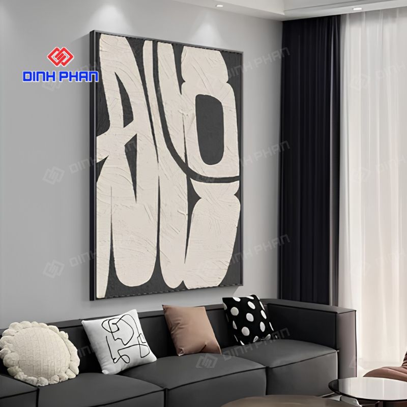 Tranh trừu tượng phong cách hiện đại đẹp, tạo điểm nhấn cho không gia 12 Tranh trừu tượng phong cách hiện đại