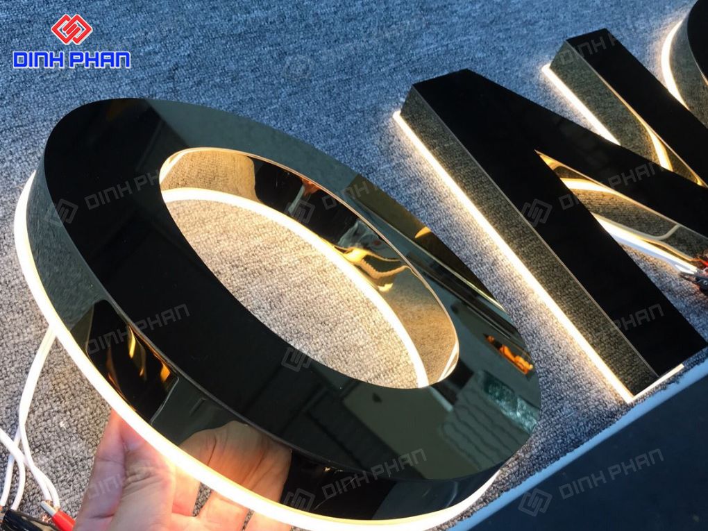 Gia công chữ inox đế mica đẹp, sang trọng, giá tốt 9 chữ inox đế mica